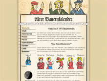 Tablet Screenshot of alterbauernkalender.at